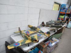 5x military themed model aeroplanes