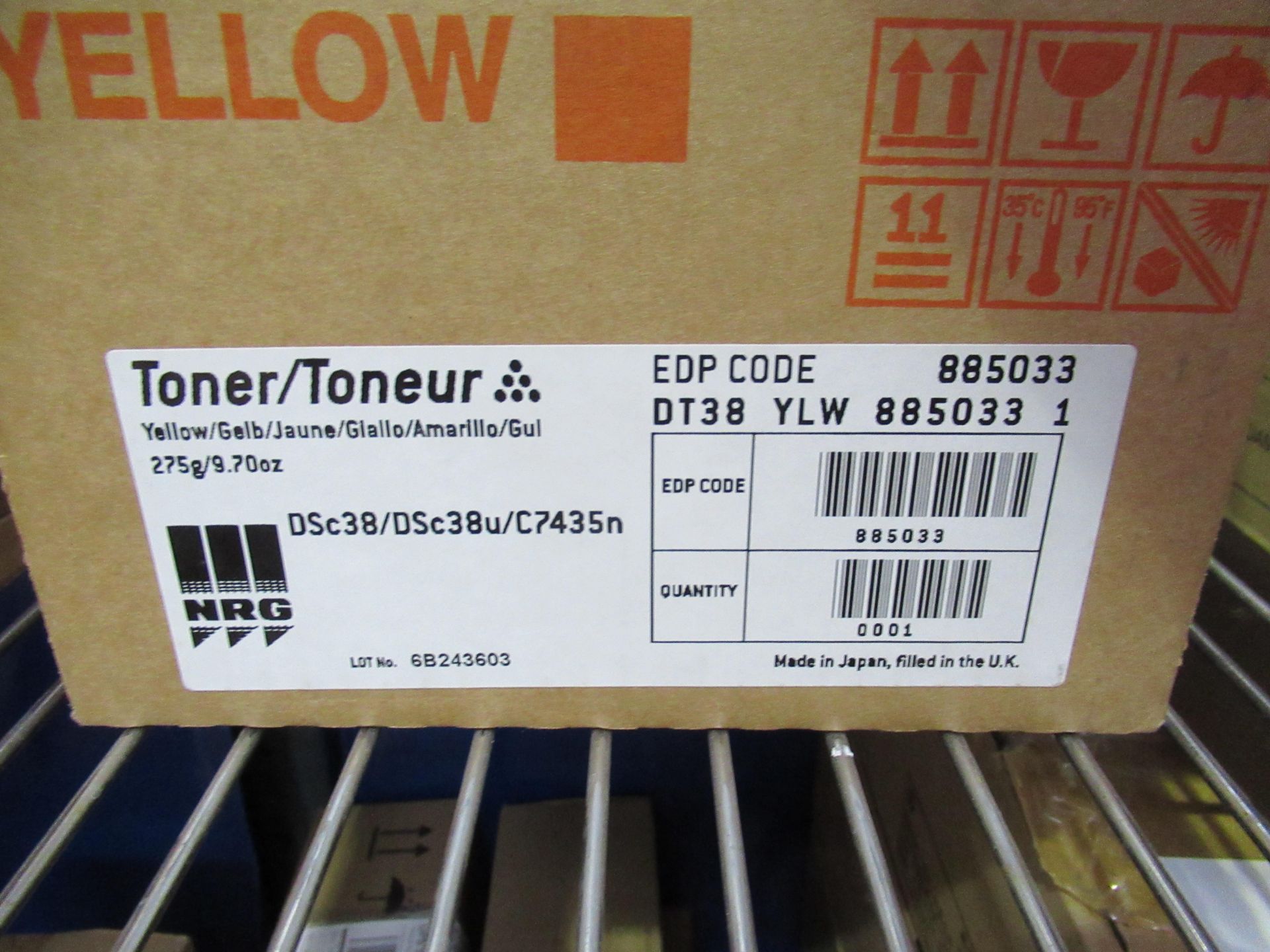 5x NRG toner cartridges- 2x 885034 (magenta) 3x 885033 (yellow) - Image 3 of 3