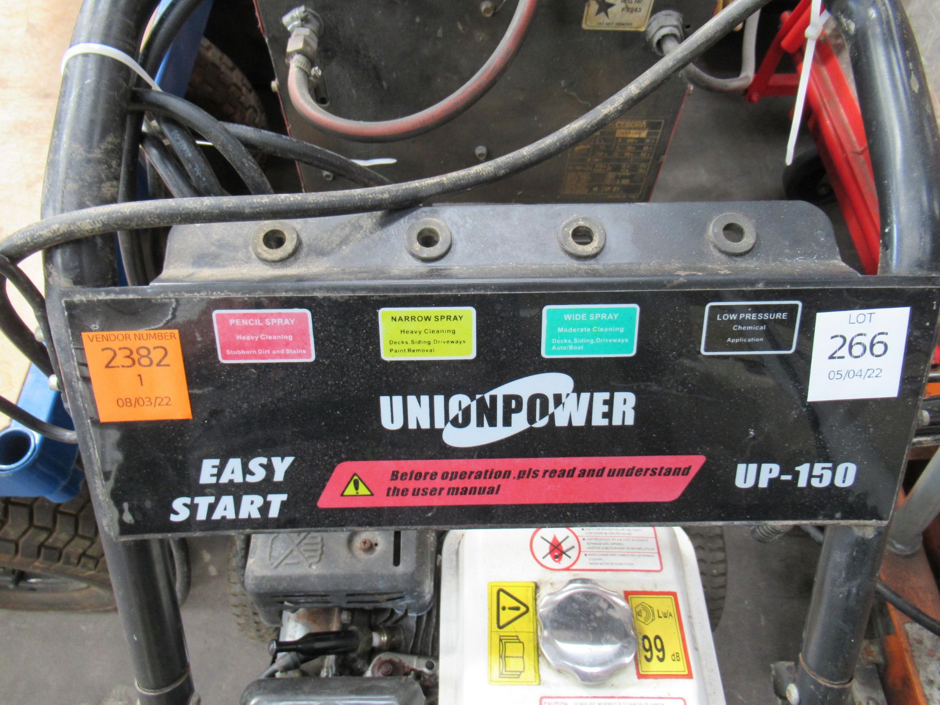 Union power UP-150 petrol powered pressure washer - Image 3 of 3
