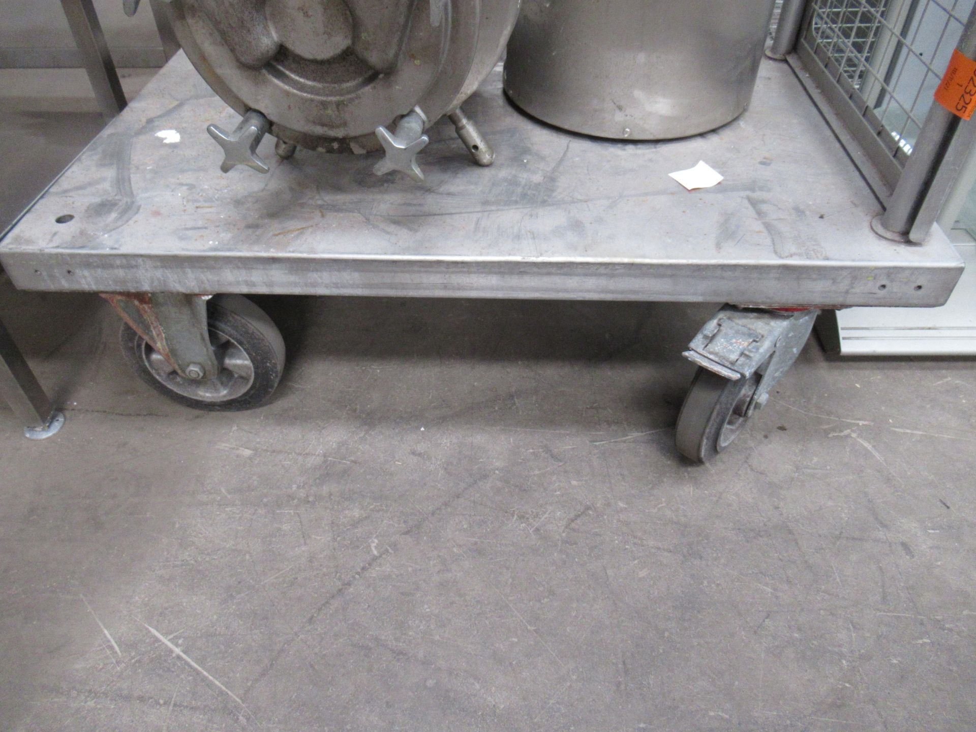 Stainless steel porters trolley - Image 2 of 3