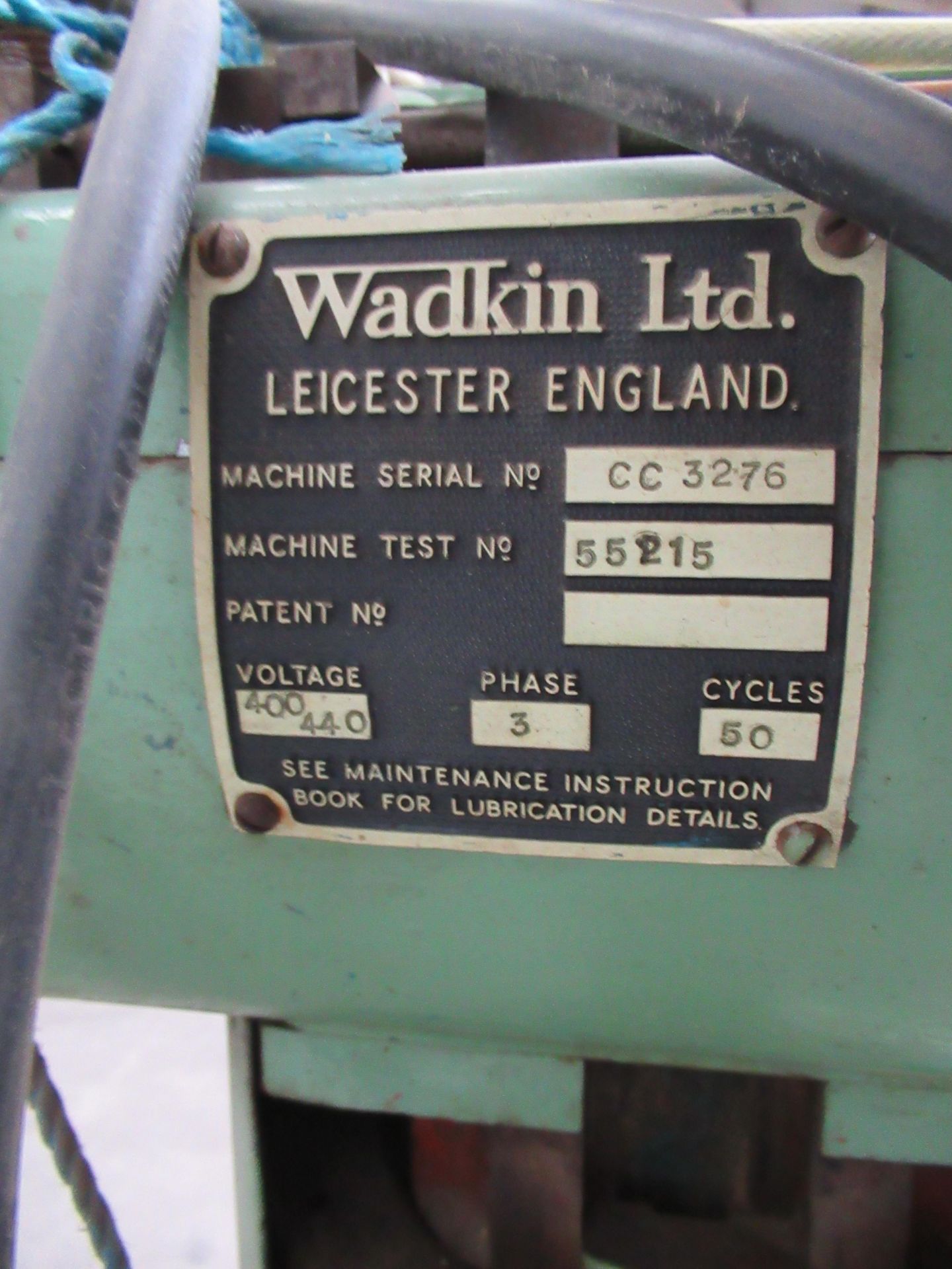 Wadkin WKT26/30 cross cut saw, s/n W35669, 240V-400/415V - Image 4 of 5