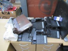 Office equipment including 8x Huawei handsets, Wacom intuos graphic tablet, label makers etc