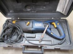 A 240V Mac Allister Recipricating Saw (spares/repairs) and MCKM30 Battery Operated Drill