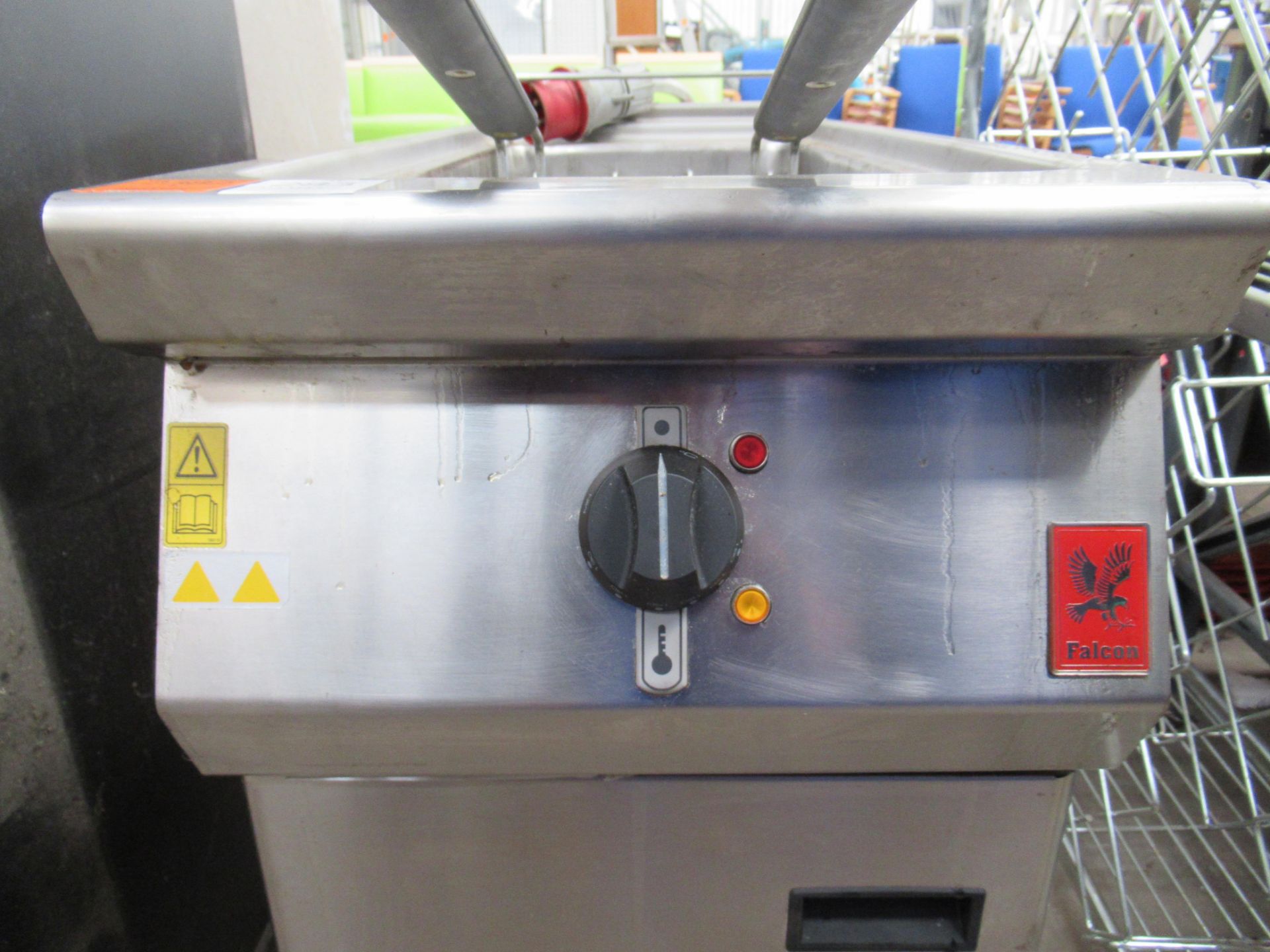 A Falcon stainless steel twin fryer, 3ph - Image 2 of 3