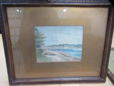 2x E.J. Eason signed watercolours of coastal scenes
