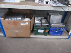 3 x Boxes of Stainless Steel Catering Items