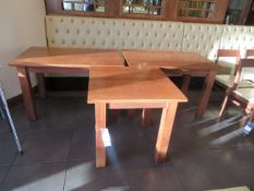 2 x Rectangluar Dining Tables (1200 x 760mm) & 2 x Square Dining Tbales (760 x 760mm)