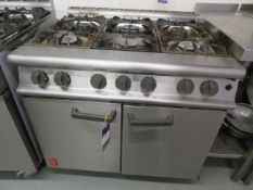 Falcon 6 Burner Gas Cooker