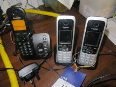 3 x Cordless Phones and Chargers