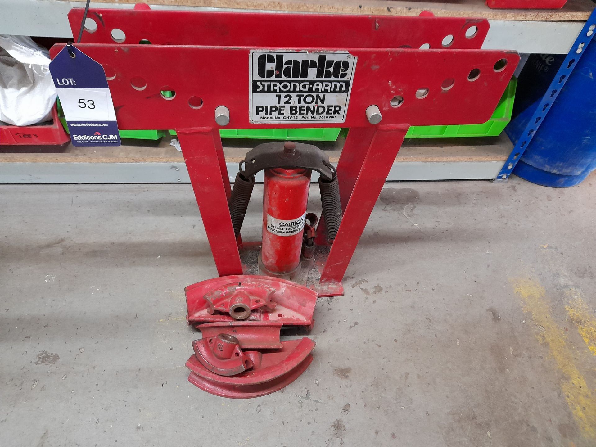 Clarke Strong-Arm CHV-12 12 Ton pipe bender