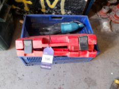 Assortment of electric hand tools (spares / repairs)