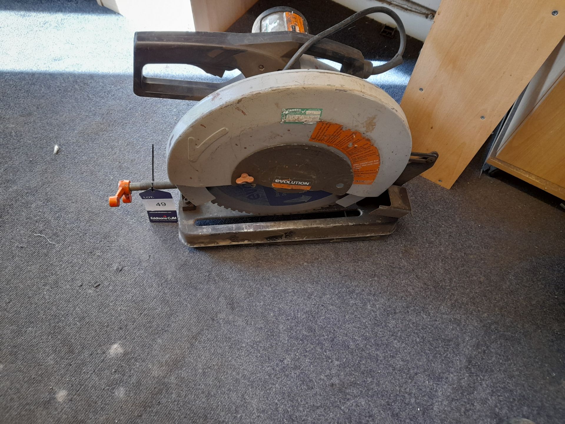 Evolution 355mm multi-purpose cut-off saw, 110v