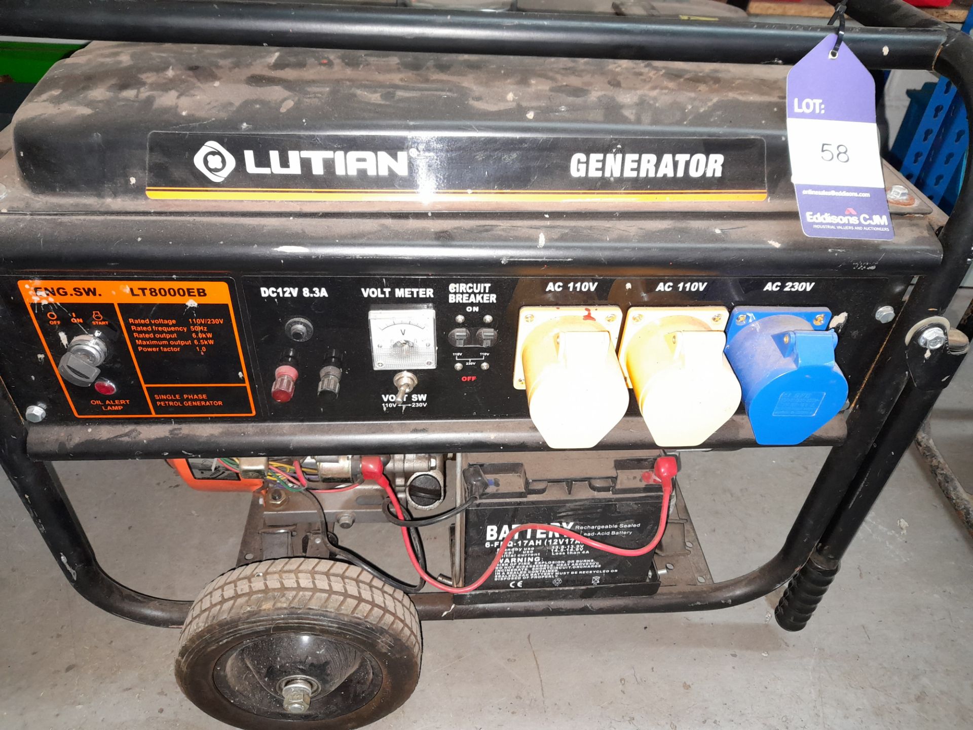 Lutian LT8000EB mobile generator - Image 2 of 3