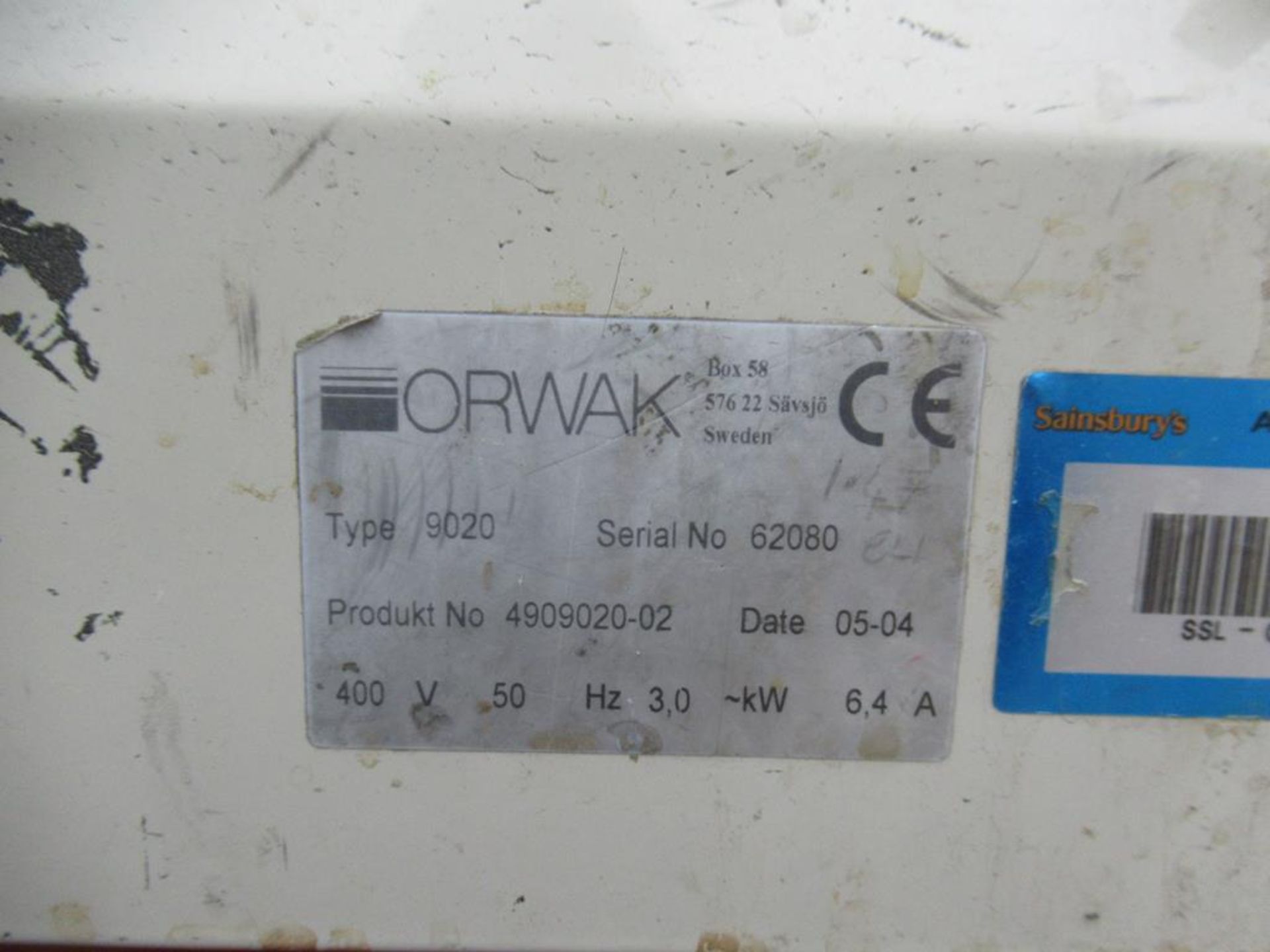 Orwak 9020S twin chamber baler (s/n 050462080) 400V, 50Hz, 3Kw - Image 6 of 7