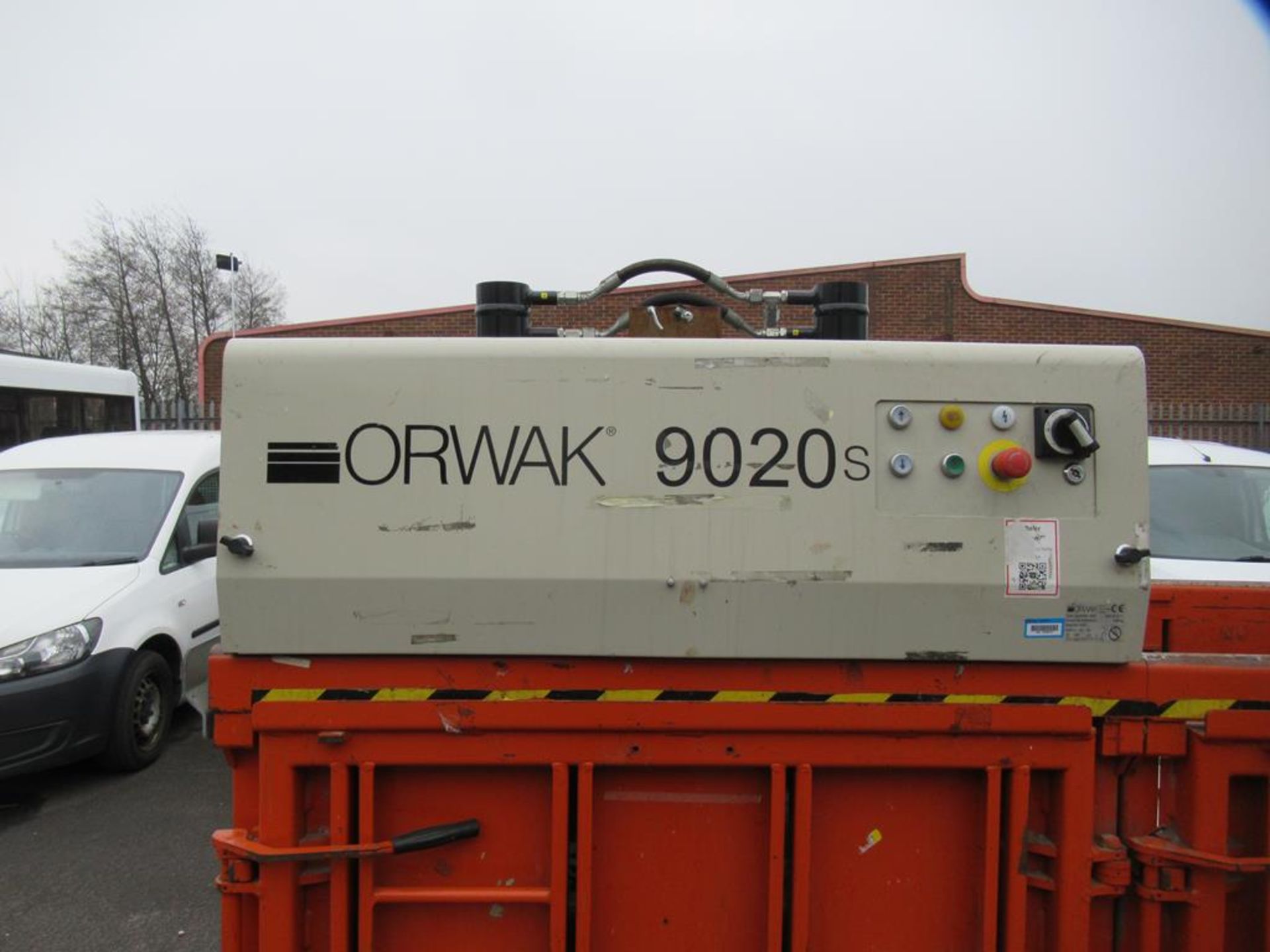 Orwak 9020S triple chamber baler (s/n 1210108521) 400V, 50/60Hz, 3Kw - Image 6 of 11