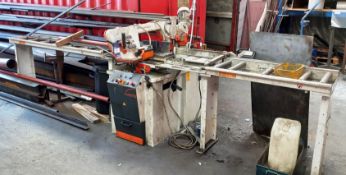 Kasto Practical E2 Horizontal Bandsaw Serial Number 6142103488 2016 with Roller Feed Table