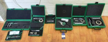 5 Insize Inside Micrometers & Two Vernier Calipers