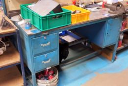 Steel Workbench fitted Vice