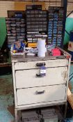 Cabinet & Contents of Boring Bar Holders & Lathe Tool Tips etc.