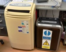 Fellowes Paper Shredder & Air Conditioning Unit