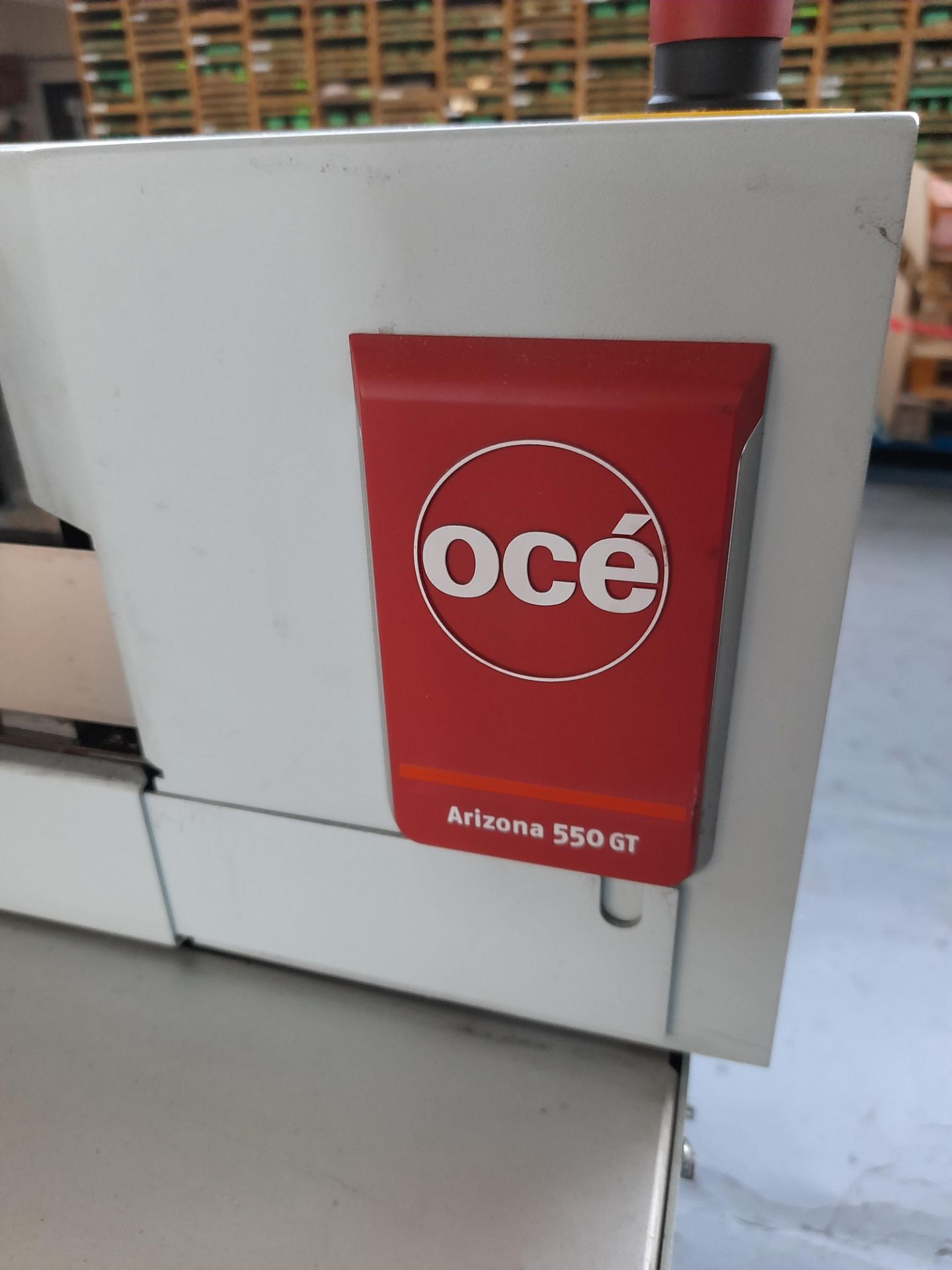 OCE Arizona 550 GT Wide Format Printer, serial number 2909210, year of manufacture July 2010 with - Image 6 of 13