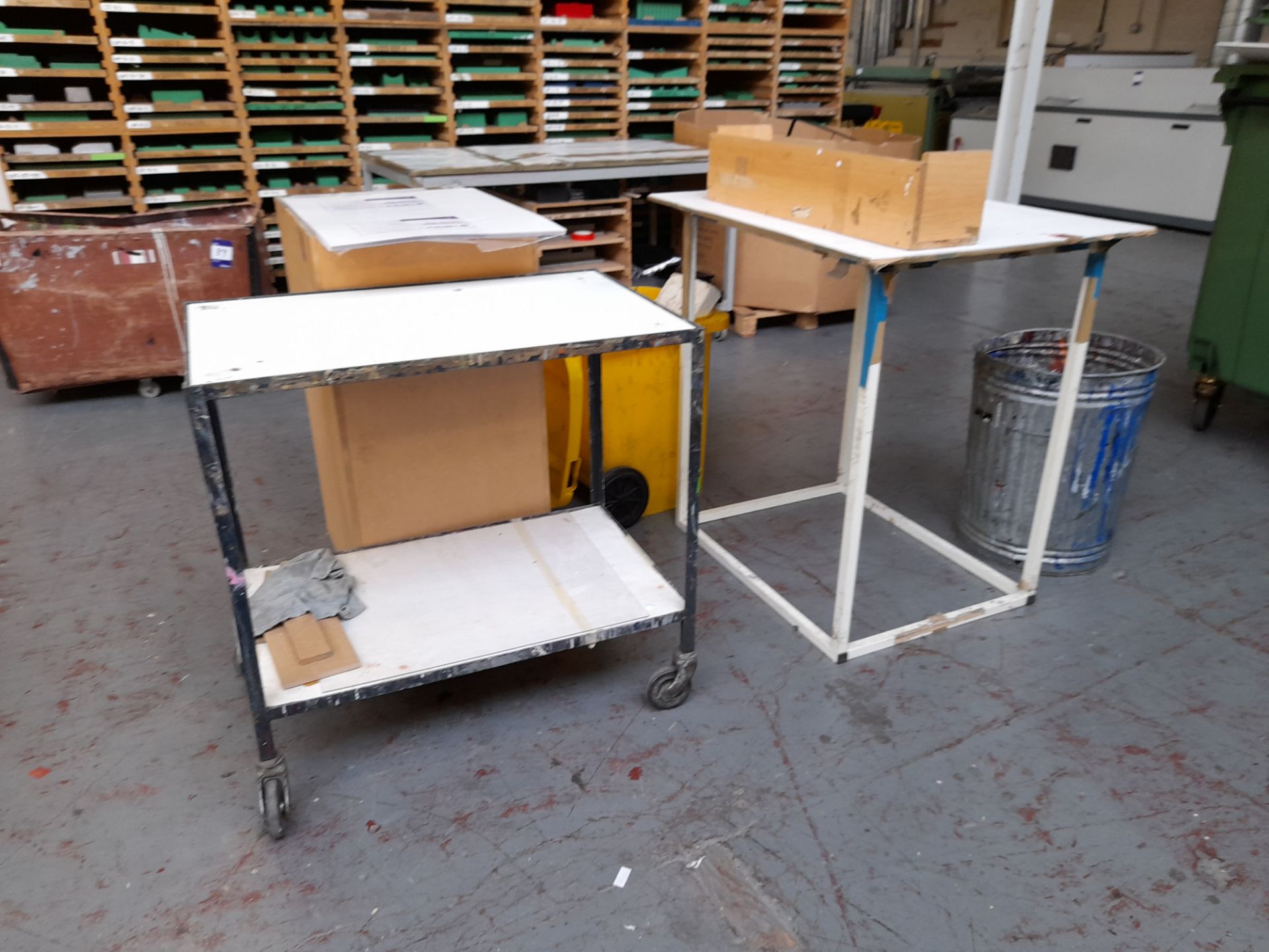 Quantity of Various Tables, Stands, Mobile Trolleys etc. as photographed - Image 2 of 3