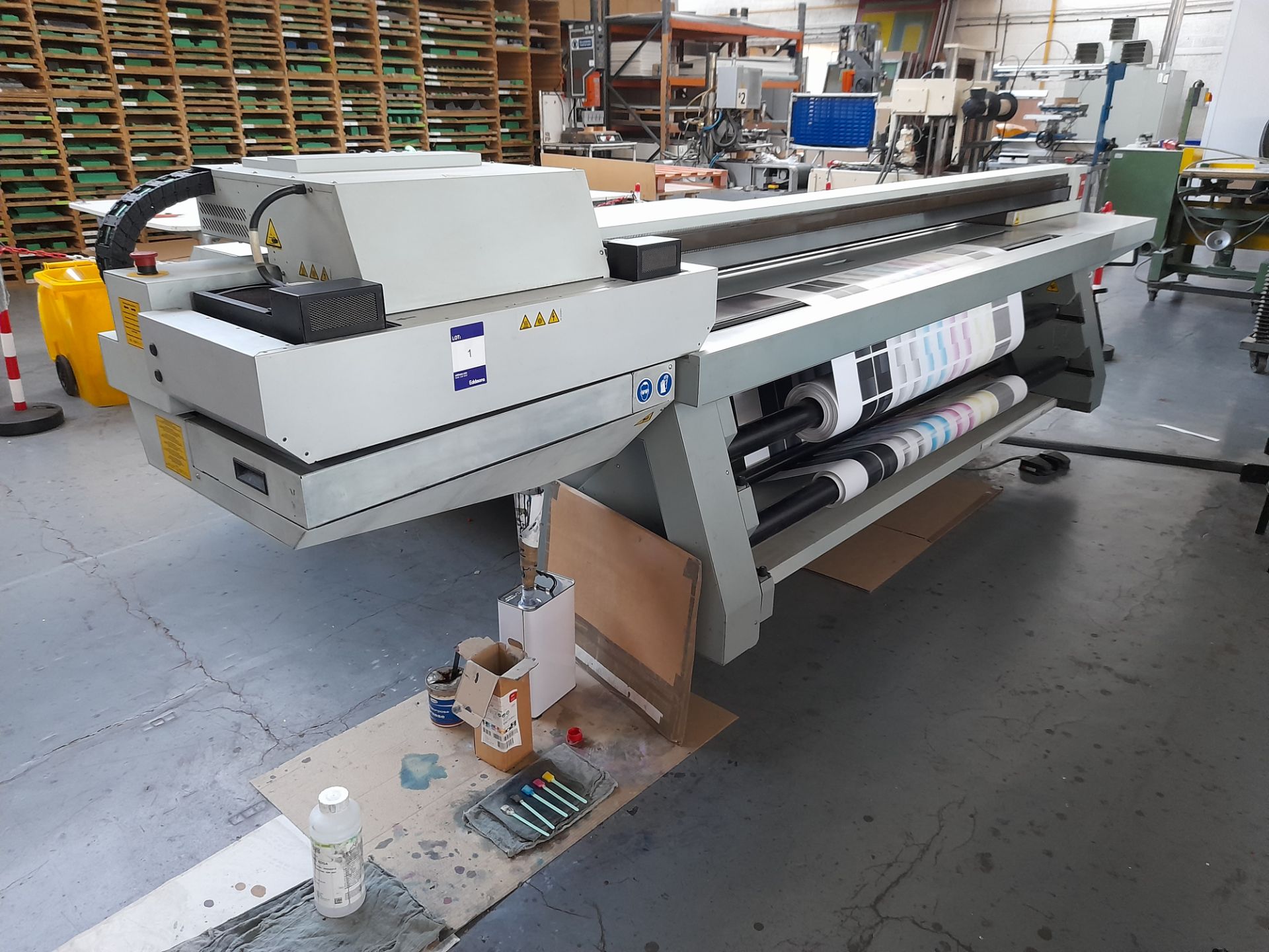 OCE Arizona 550 GT Wide Format Printer, serial number 2909210, year of manufacture July 2010 with