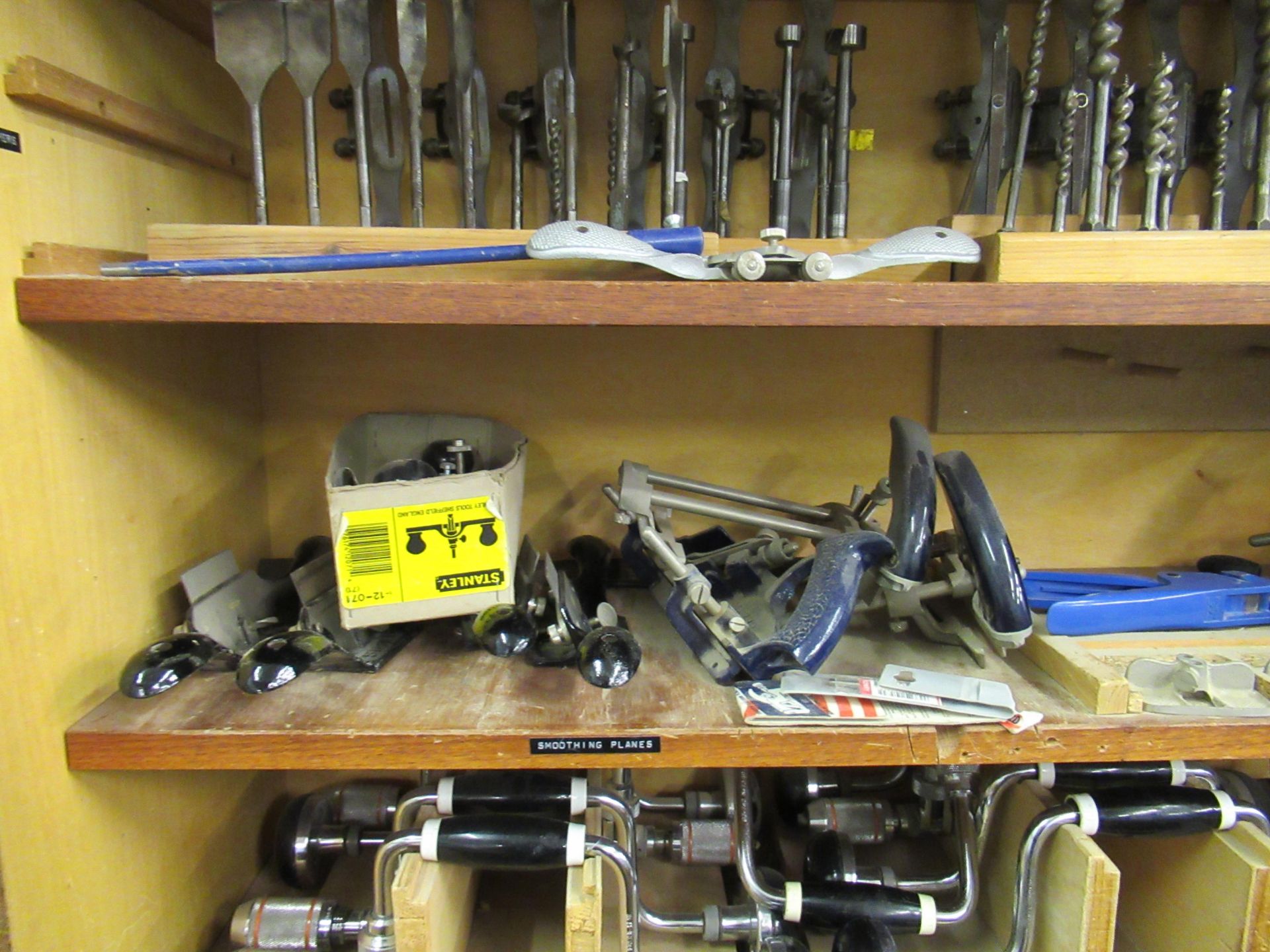 Quantity of Handtools & Metrology Equipment and 2 Lift Up Tambour Front Wooden Cabinets - Image 9 of 16