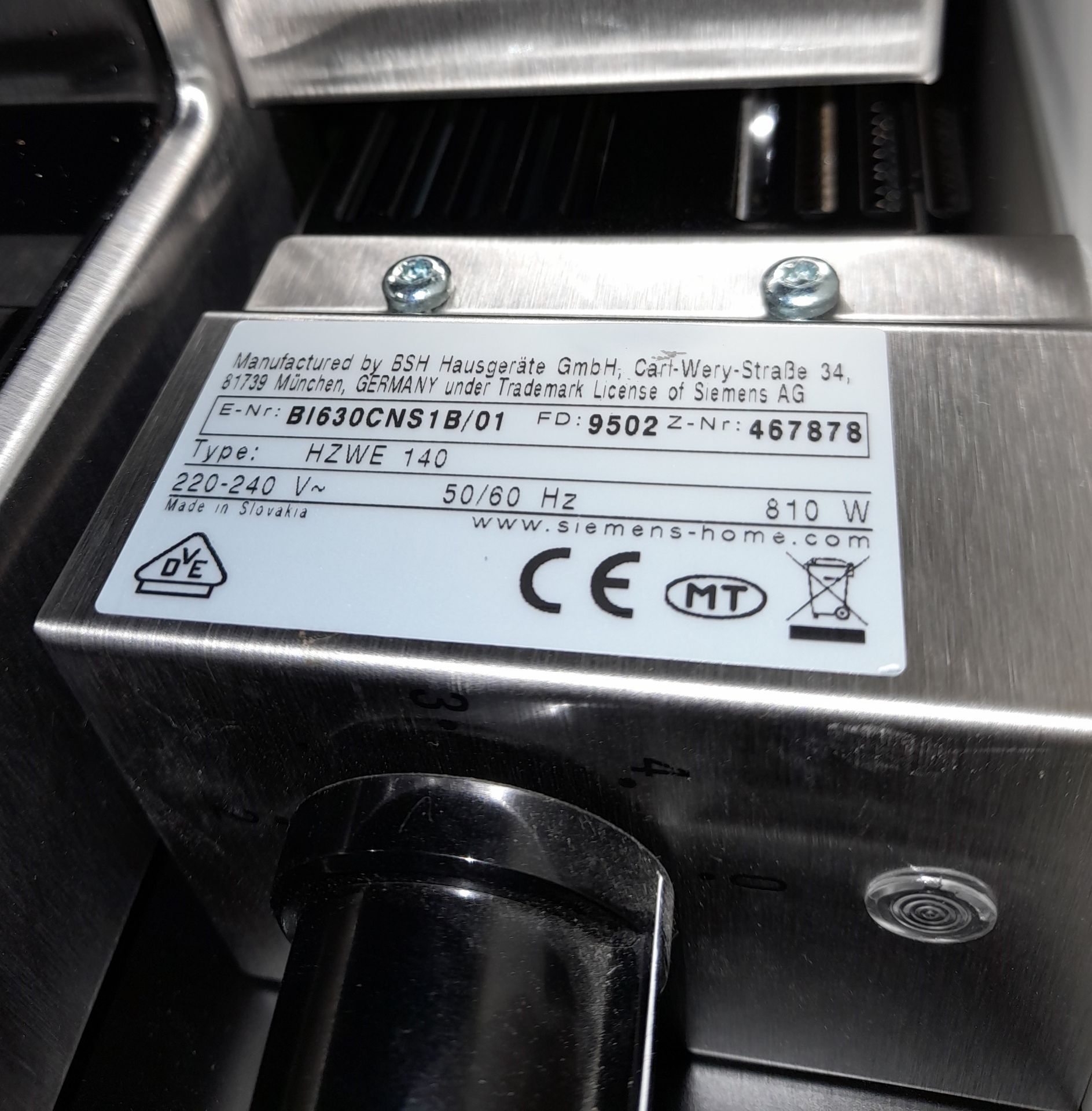 Siemens HZWE140 integrated warming drawer (600 x 1 - Image 4 of 4