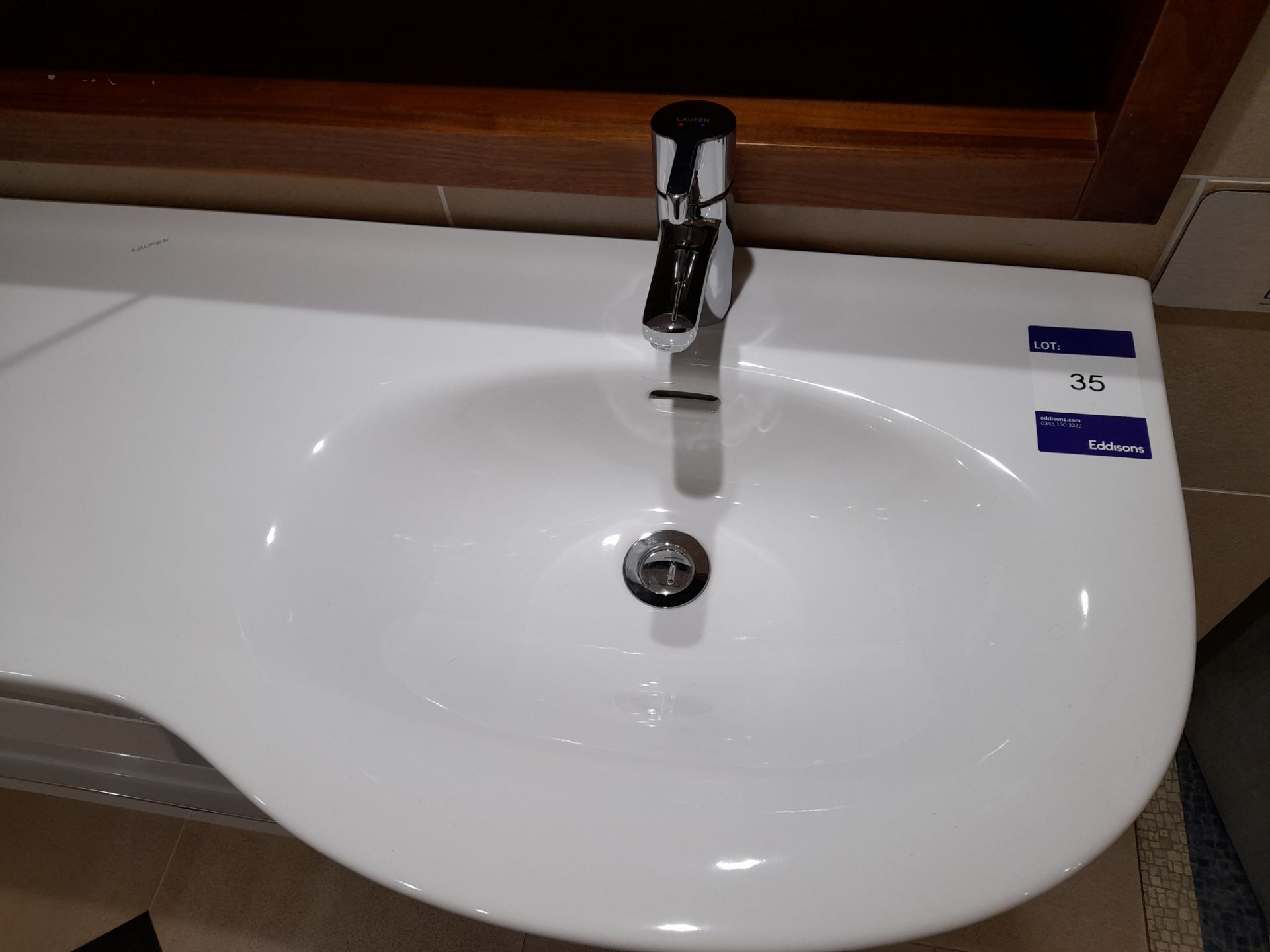 Laufen Palace basin with Laufen tap, to first floo - Image 2 of 3