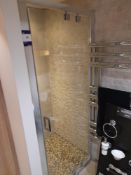 Roman inswing shower door, to first floor showroom