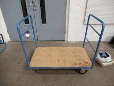 Two handled trolley with 3 step ladder