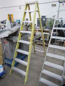 7 Rung unbadged fibre glass electricians step ladder