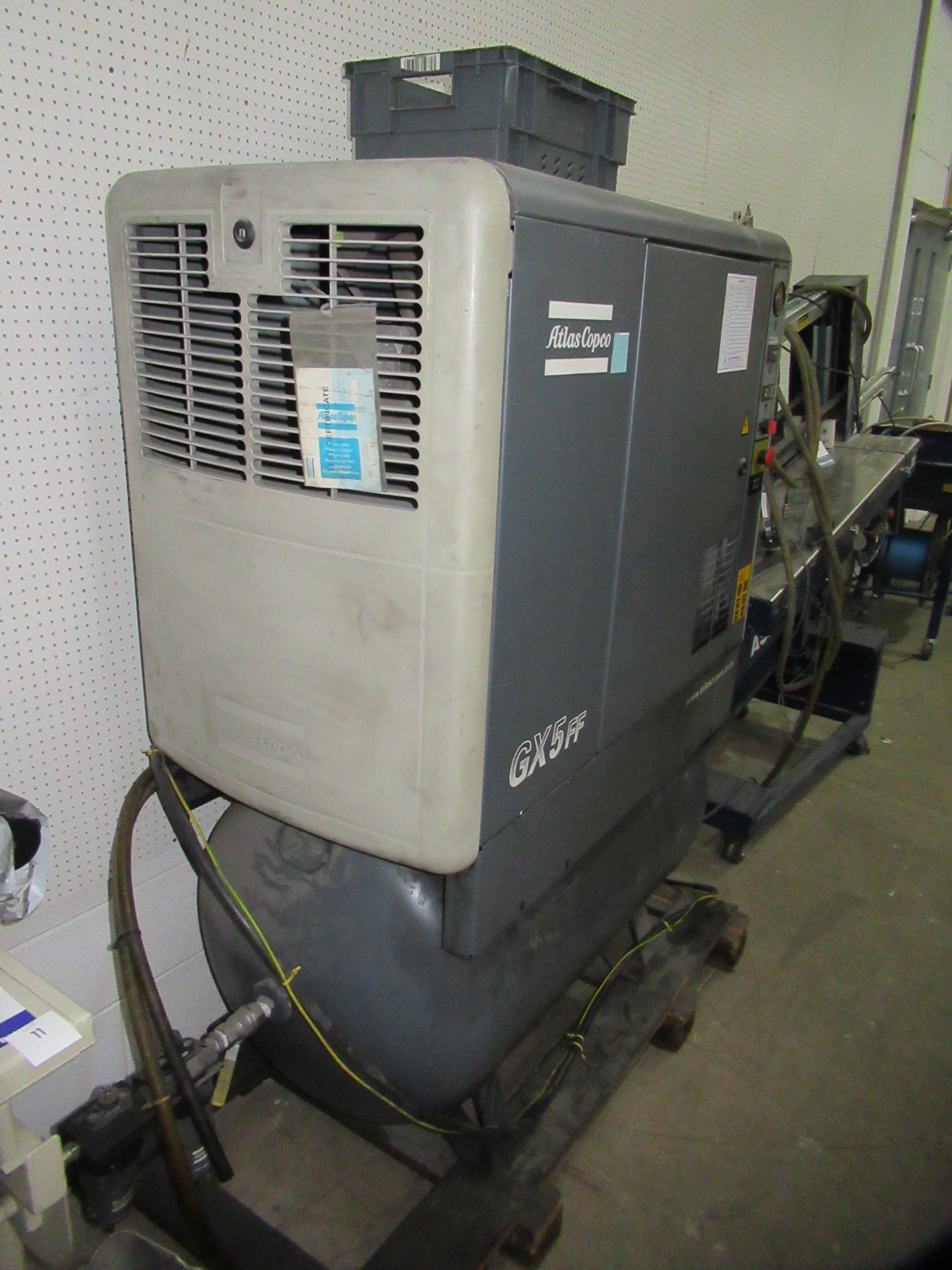 Atlas Copco GX5FF compressor, 14872 recorded hours, 3PH - Image 3 of 5