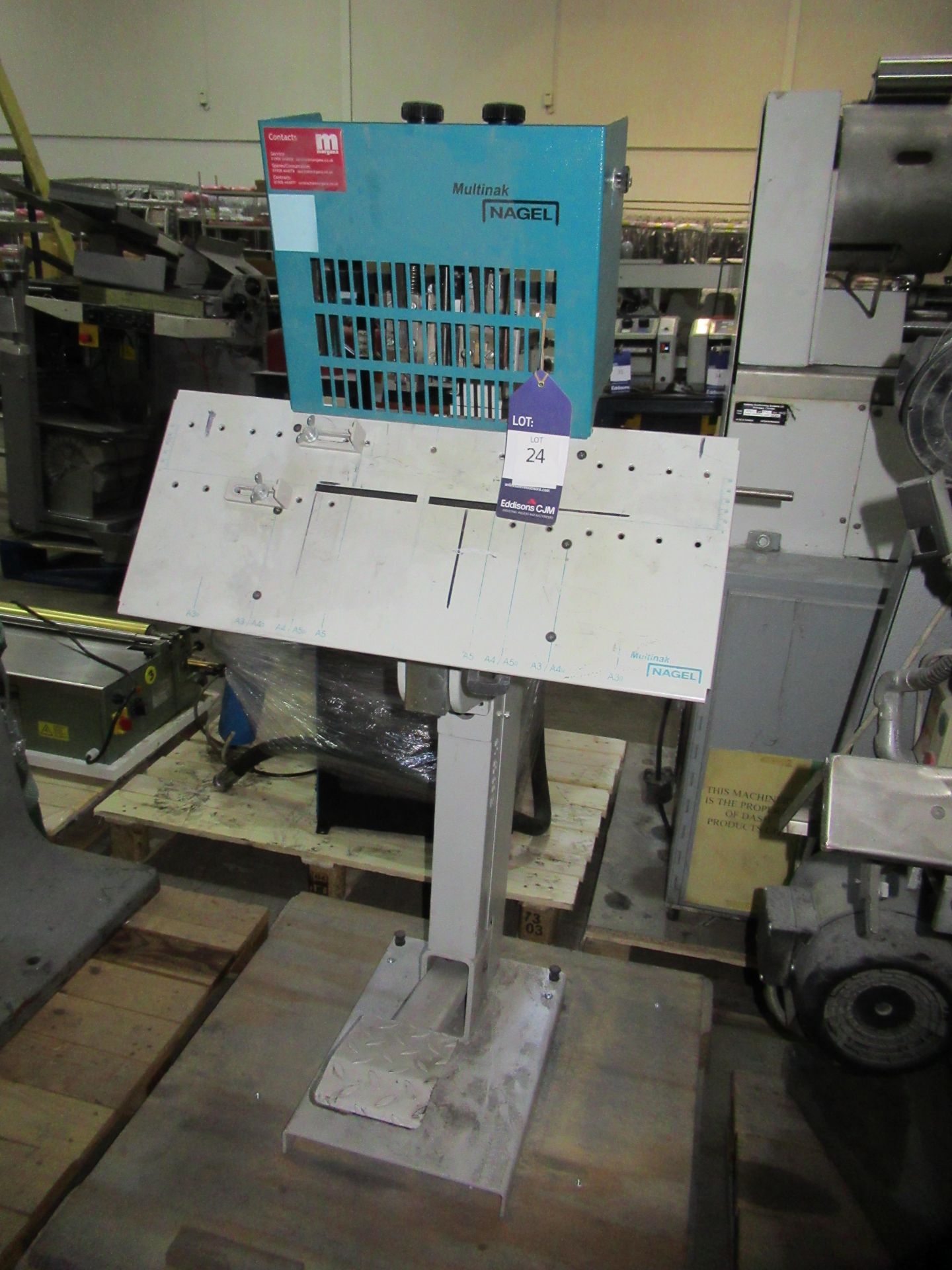 Multinak Nagel, F.S.A stapler machine. Please note this lot has a Lift Out Fee of £10 plus VAT