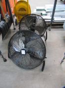 2x floor fans/air movers, 240V