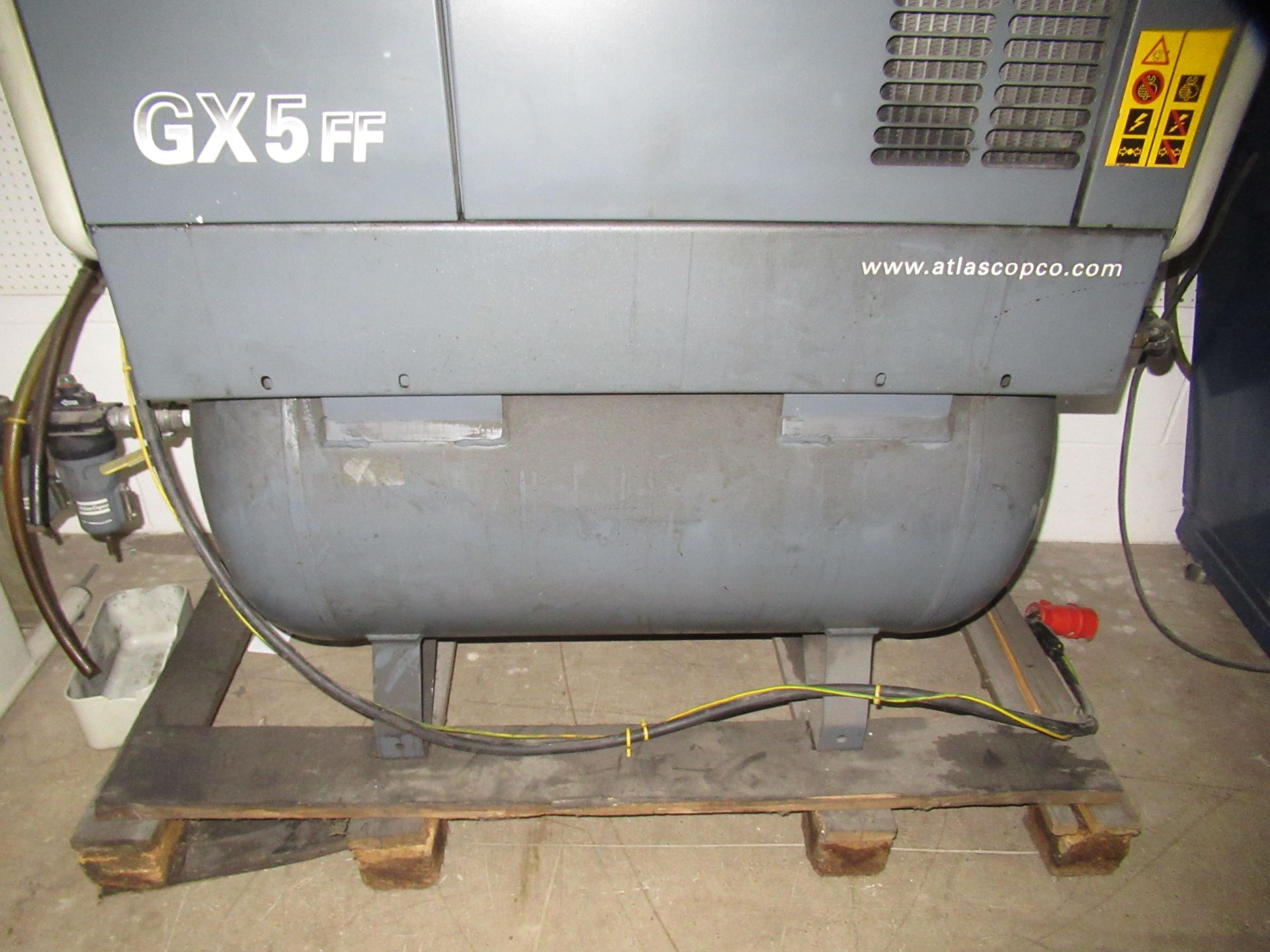 Atlas Copco GX5FF compressor, 14872 recorded hours, 3PH - Image 2 of 5