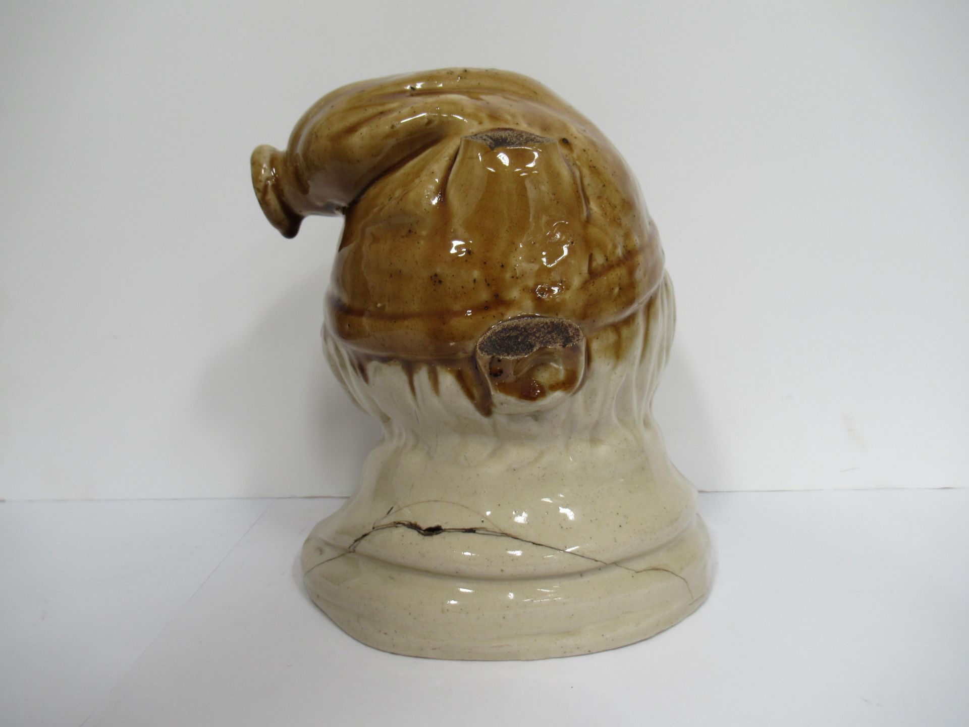 Stone glazed jug in the shape of a jolly mans head - Image 3 of 7