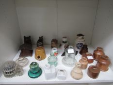 Assorted inkwells/ bottles in various designs
