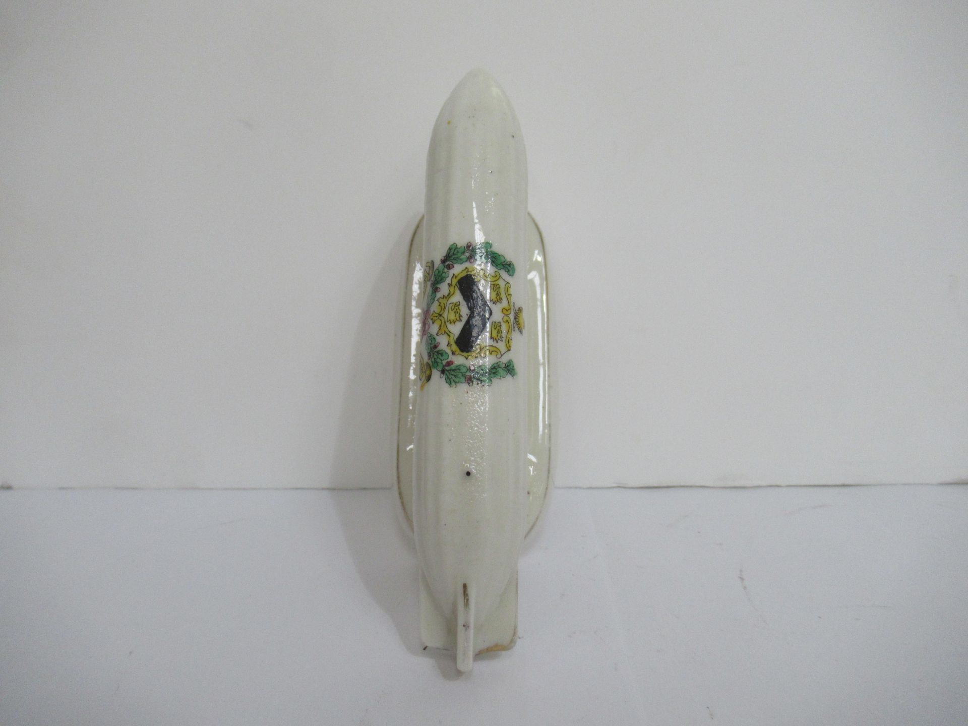 Crested China model of airship with Cleethorpes coat of arms (130mm x 55mm) - Image 5 of 8