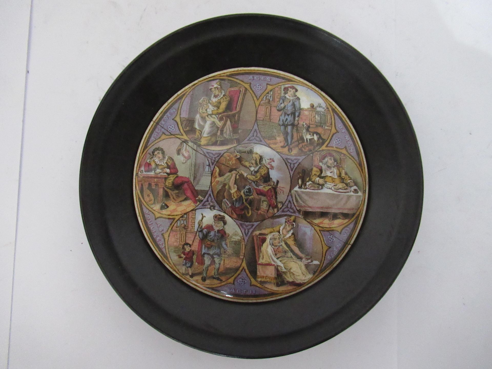 6x Prattware ceramic lids in wooden mounts including 'Philadelphia Exhibition 1878', 'The Ning Po Ri - Bild 2 aus 15