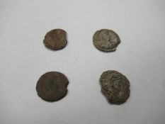 4x Valentinian coins (various)