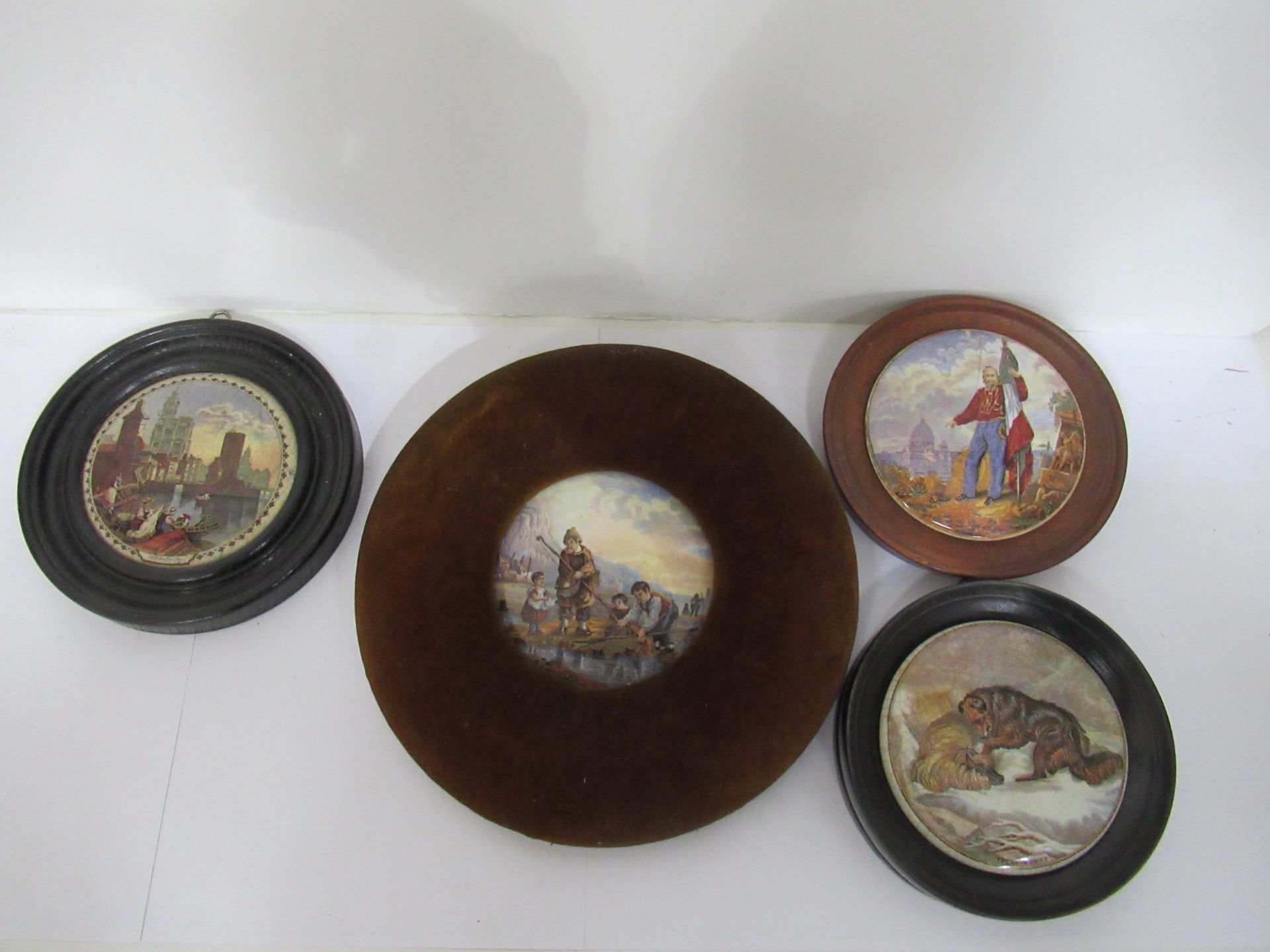 4x Prattware lids including The Shrimpers, The Snow Drift etc