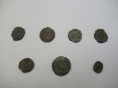 4x Constantine coins and 3x Constantinus coins
