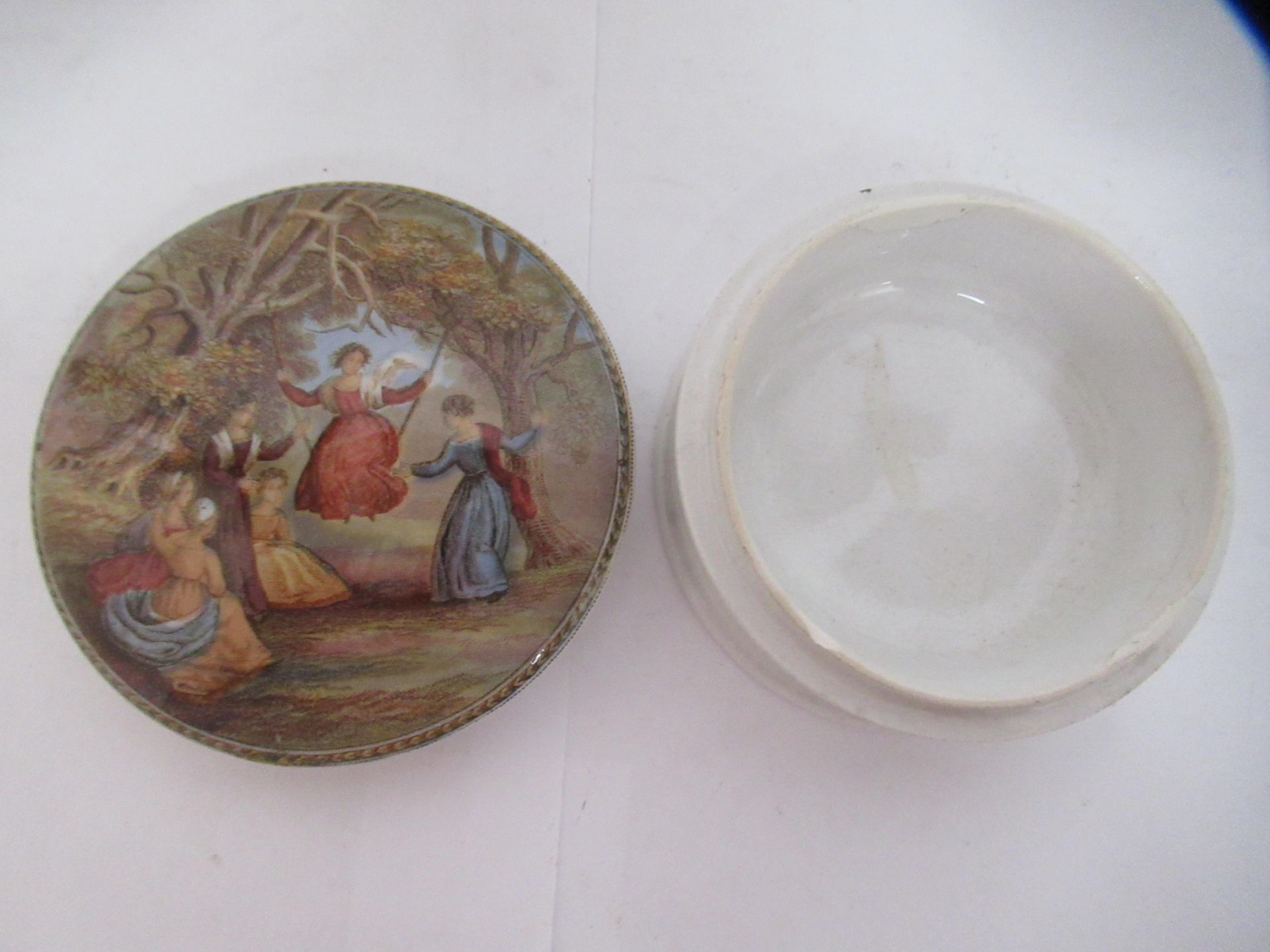 6x Prattware ceramic lids including 'On Guard', 'The Rivals', 'The Cavalier', and 'Peace' - Image 25 of 37