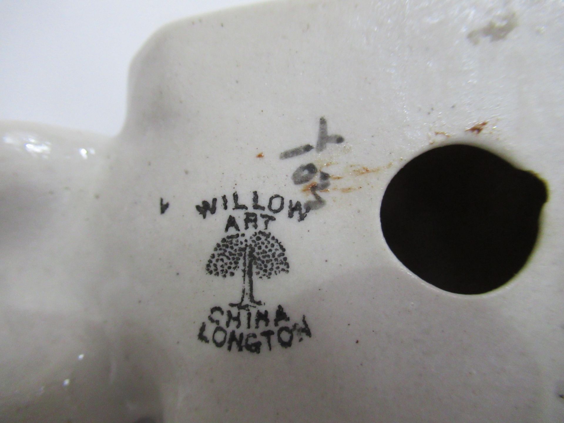 Crested China Willow art 'model of British Tank' with Derby coat of arms (130mm x 75mm) - Image 9 of 10