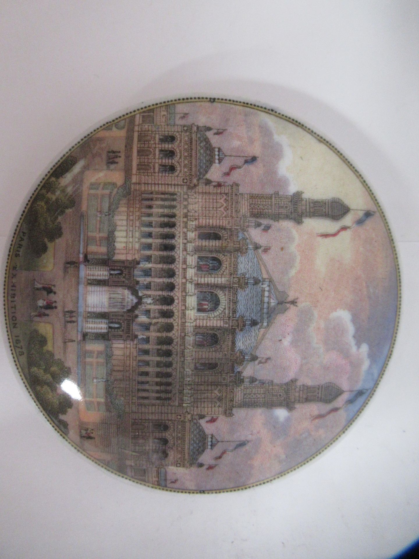 6x Prattware ceramic lids including 'Pegwell Bay', 'Low Life', 'Paris Exhibition 1878', 'Holborn Via - Bild 6 aus 23