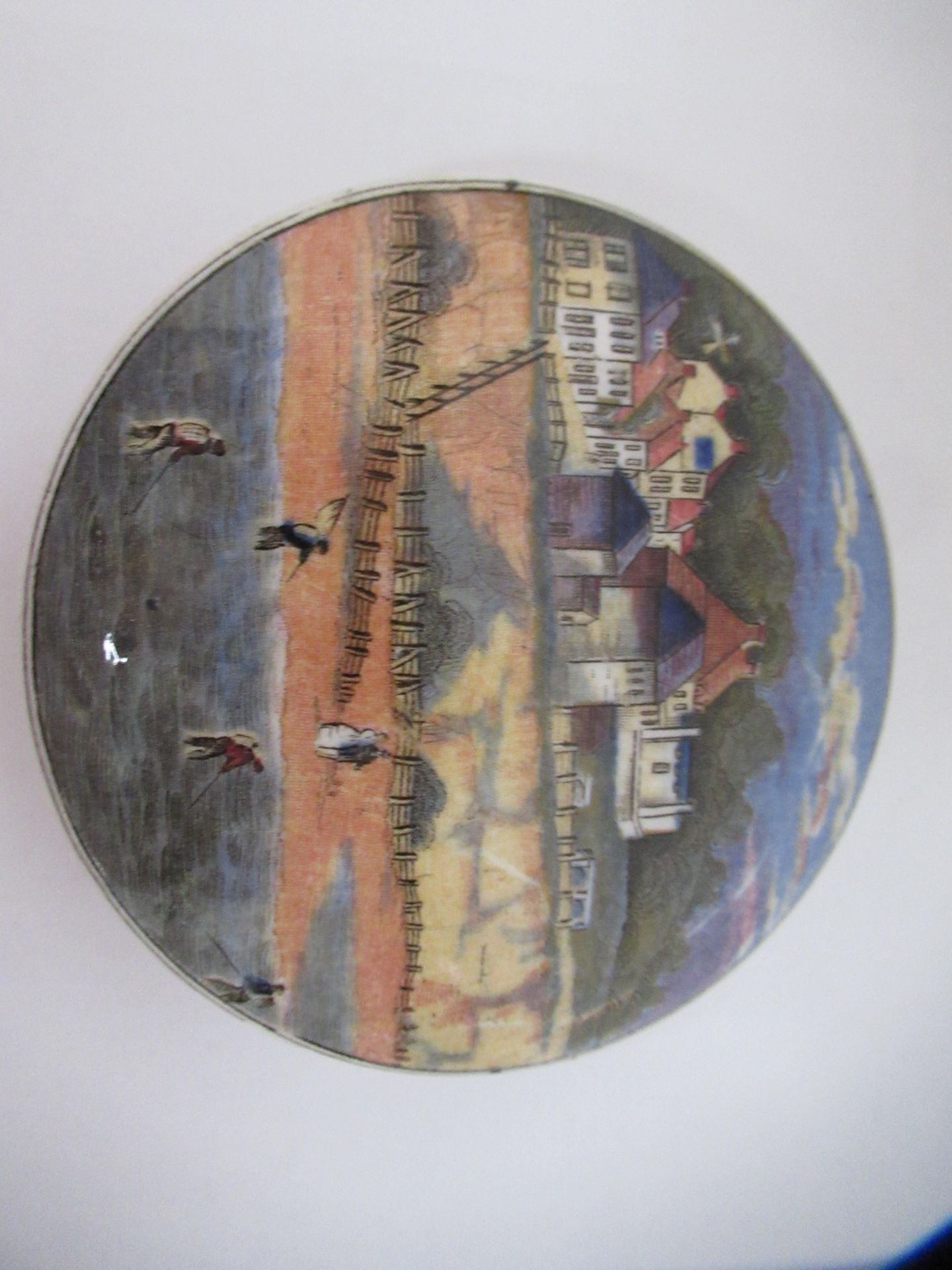 6x Prattware ceramic lids including 'Royal Harbour Ramsgate', 'Uncle Toby', and 'The Times' - Image 6 of 28