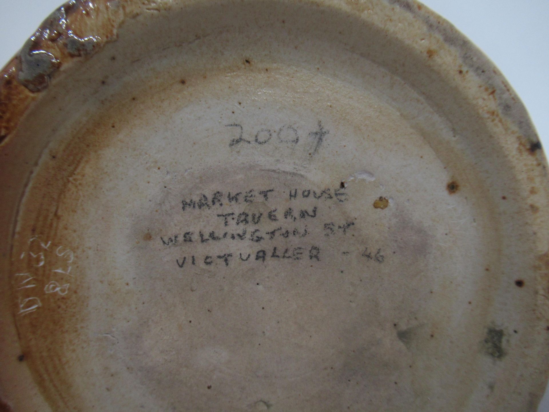 H.Green Humber Bank, Hull stone drinking vessel with greyhound handle - Image 7 of 7