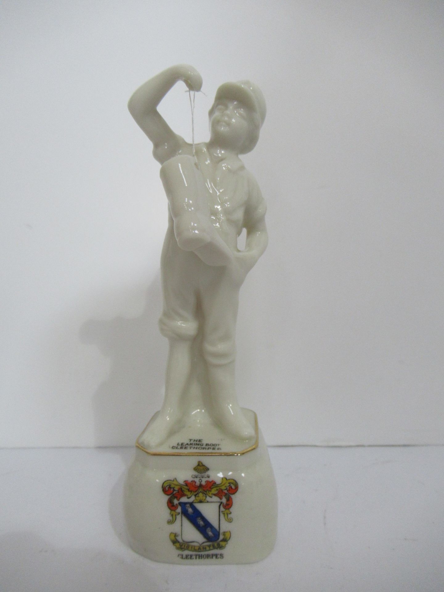 2x Crested China figures of the Leaking Boot' both with Cleethorpes coat of arms - Image 2 of 13